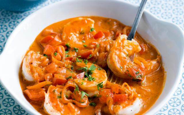 Cassolette de scampis à la diable